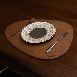 Hermia Juego de Salvamanteles de Madera Pear - Wenge (4 piezas)